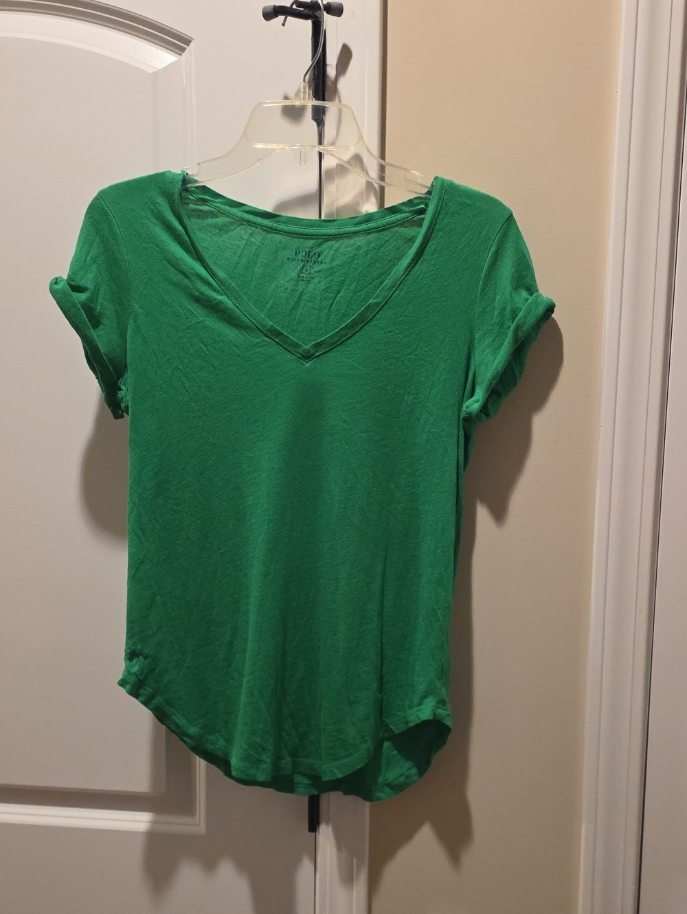 Polo by Ralph Lauren Emerald Green V-Neck Short Sleeve Tee